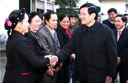 Chủ tịch nước thăm đồng bào các dân tộc Hà Giang, Tuyên Quang 